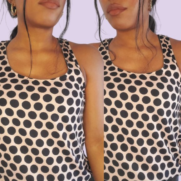 P I N K & B L A C K  Polka Dot Tank Top - Picture 6 of 10